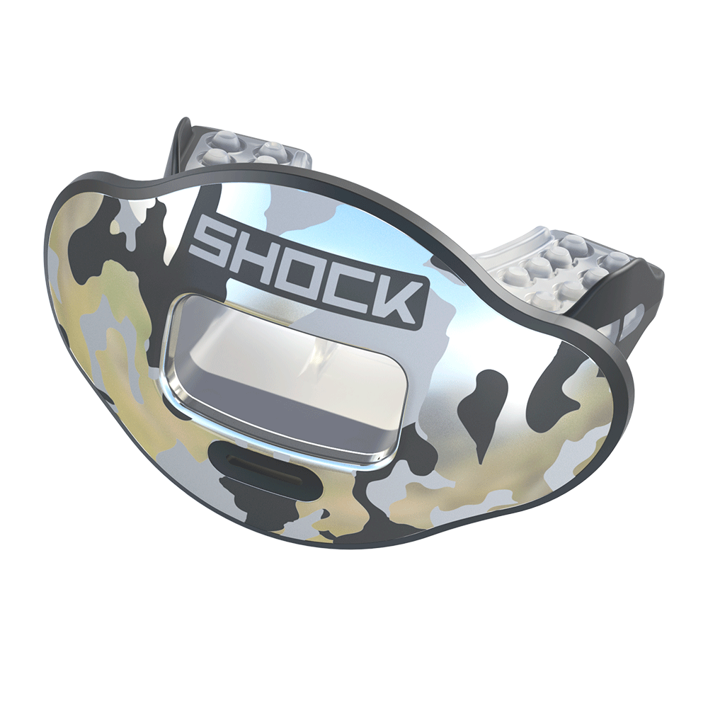 Shock Doctor Chrome Camo Max Airflow Mouthguard