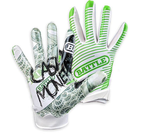 Battle Doom 1.0 Cash Money Football Receiver Gloves