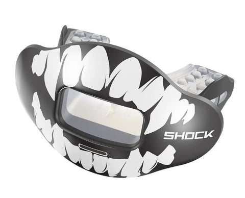 Shock Doctor Black White Fang Airflow Mouthguard