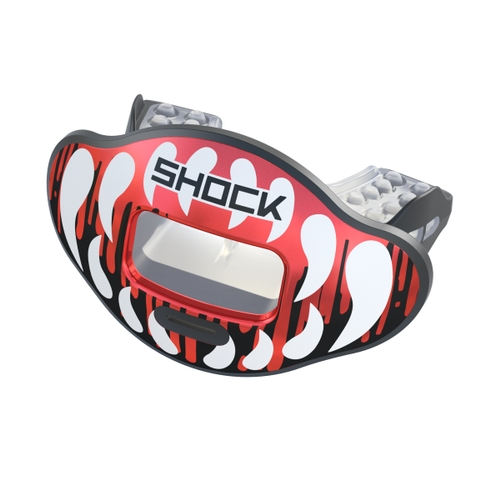 Shock Doctor Max AirFlow 2.0 Red Chrome Fang Lip Guard - Vikn Sports