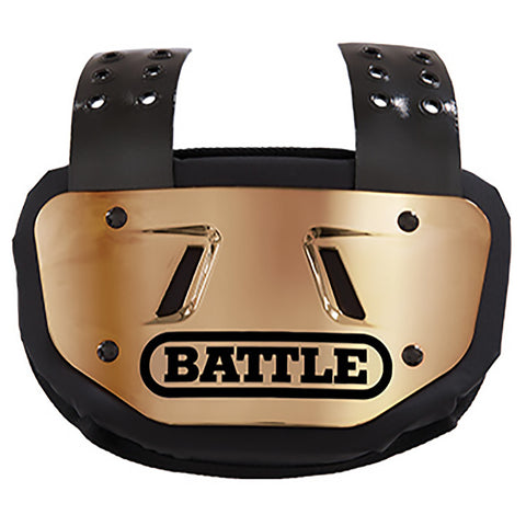 Battle Chrome Gold Football Back Plate - Youth