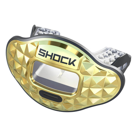 Shock Doctor Gold Chrome Pyramid Max Airflow Mouthguard