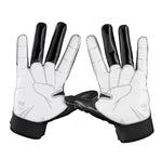 Grip Boost Black Hook 'em Football Gloves - Adult Sizes