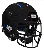 Slightly (used) Schutt F7 LX1 Matte Black Football Youth Helmet - FACEMASK INCLUDED by