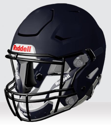 Riddell Speedflex Matte Black Football Helmet - Used