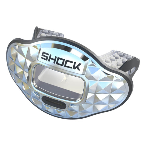 Shock Doctor Silver Chrome Pyramid Max Airflow Mouthguard