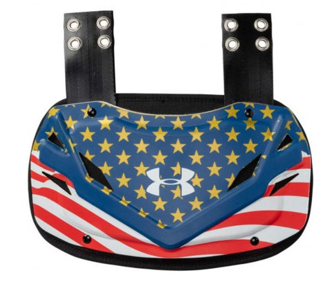 Under Armour American Flag Football Back Plate - Youth