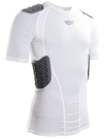 Schutt White Youth Pro Tech Compression Shirt - Vikn Sports